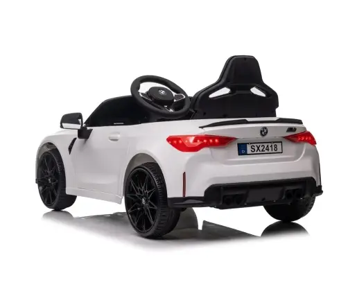 Vienvietīgs elektromobilis BMW M4 White