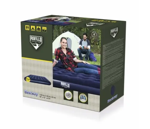 2-person inflatable mattress 203 x 183 x 22 cm Bestway 67004