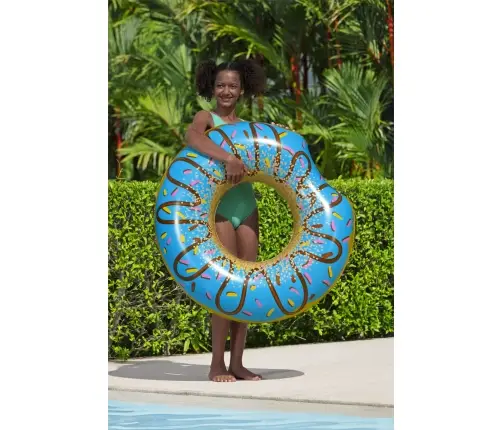 Donut Swimming Ring Donut Blue 107 cm Bestway 36118