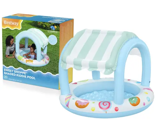 Inflatable Garden Pool with Cover Bestway Pool 52638 104cm