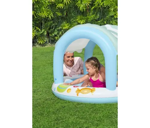 Inflatable Garden Pool with Cover Bestway Pool 52638 104cm