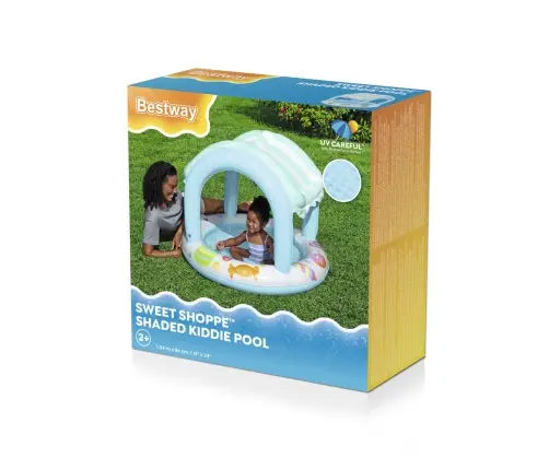 Inflatable Garden Pool with Cover Bestway Pool 52638 104cm
