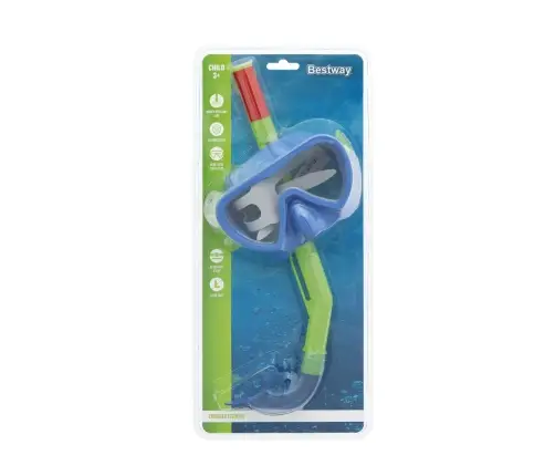 Green and Blue Diving Mask with Snorkel Bestway 24036
