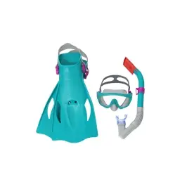 Diving Set Mask, Snorkel, Fins Blue Bestway 25020 Diving Set Mask, Snorkel, Fins Blue Bestway 25020