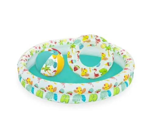 Set: Inflatable Pool 3in1 Ball, Circle 122 x 20 cm Bestway 51124