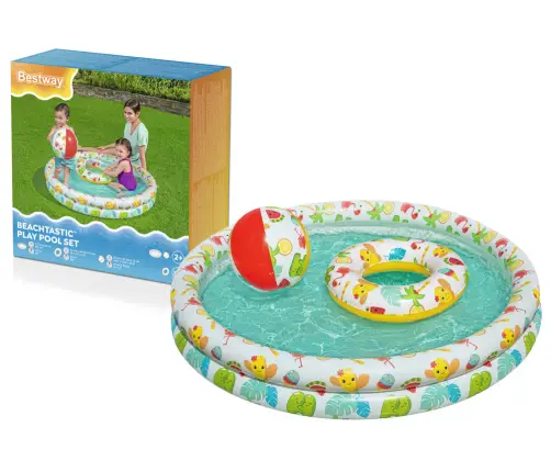 Set: Inflatable Pool 3in1 Ball, Circle 122 x 20 cm Bestway 51124