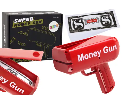 Money Gun Shooting Red Launcher Money Gun Banknotes Money Gun Shooting Red Launcher Money Gun Banknotes