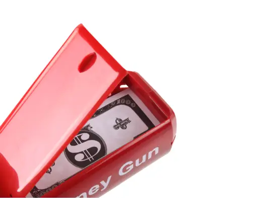 Money Gun Shooting Red Launcher Money Gun Banknotes Money Gun Shooting Red Launcher Money Gun Banknotes