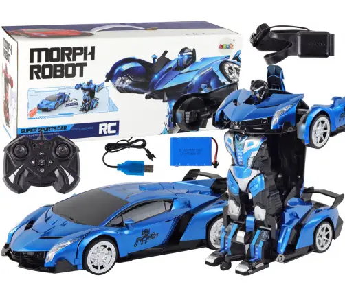Car-Robot Transformation R/C 1:10 Blue Gesture Control