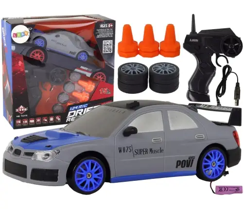 Radiovadāmā mašīna ar pulti Sports Car 1:24 Gray