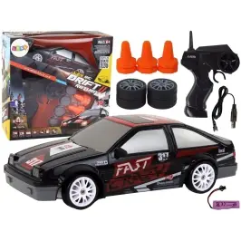 Radiovadāmā mašīna ar pulti Sports Car 1:24 Black