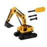 Folding Tow Truck With Crawler Excavator Sound Light DIY Yellow