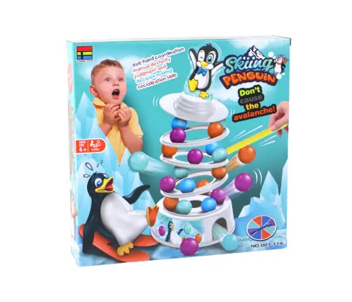 Arcade Game Penguin Balls Slide Tower Balls