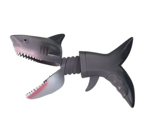 Shark Catcher Bite Toy Spring Gray