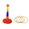 Game Throwing Cups and Hoops to a Target with Various Degrees of Difficulty