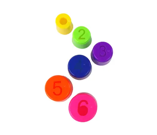 Game Throwing Cups and Hoops to a Target with Various Degrees of Difficulty