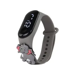 Gray Elephant Touch Screen Watch with Adjustable Strap