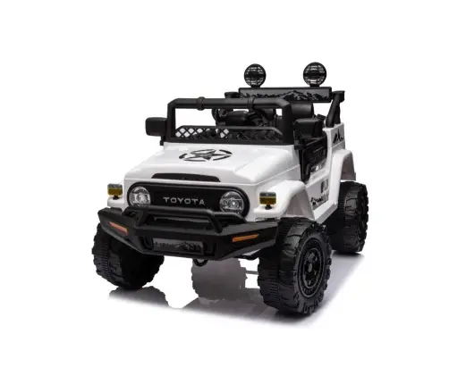 Divvietīgs bērnu elektromobilis Toyota FJ White  4x4
