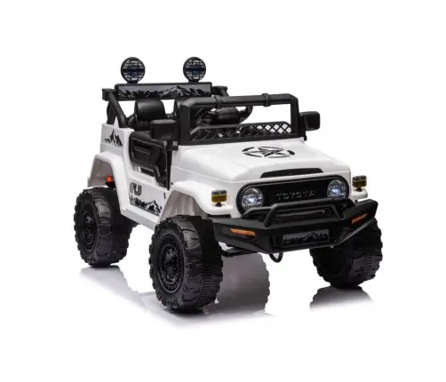 Divvietīgs bērnu elektromobilis Toyota FJ White  4x4