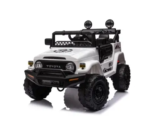 Divvietīgs bērnu elektromobilis Toyota FJ White  4x4