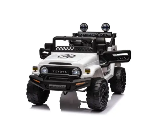 Divvietīgs bērnu elektromobilis Toyota FJ White  4x4