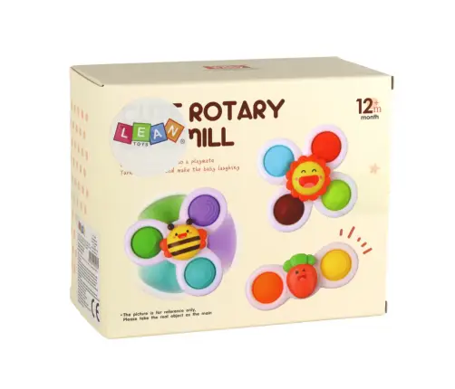 Sensory Toy Spinners Bee Sun Carrot Suction Cups Sensory Toy Spinners Bee Sun Carrot Suction Cups