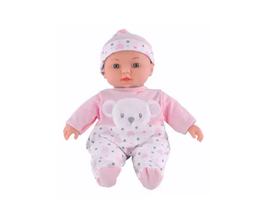 Baby Doll Pink Pajamas with Teddy Bear Hat Sounds Baby Doll Pink Pajamas with Teddy Bear Hat Sounds