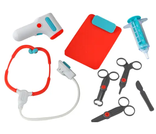 Little Doctor Set Medical Trolley X-ray ECG Accessories