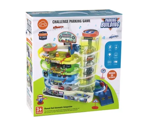 Interactive Multi-Story Parking Set for Cars, Lights and Sounds