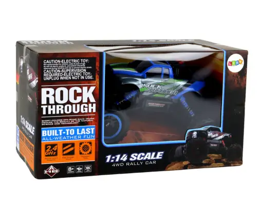 Radiovadāmā mašīna ar pulti Off-road 1:14 Blue Radiovadāmā mašīna ar pulti Off-road 1:14 Blue