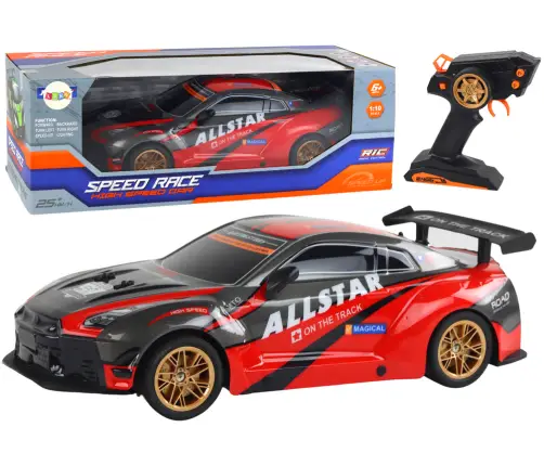 Radiovadāmā sporta mašīna ar pulti Red Radiovadāmā sporta mašīna ar pulti Red