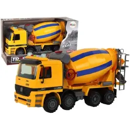 Concrete Mixer Orange Rotary Pear Sound Lights Construction Vehicle