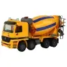 Concrete Mixer Orange Rotary Pear Sound Lights Construction Vehicle
