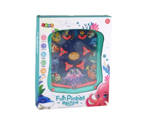 Mini Pinball Arcade Game Game with a Green Ball