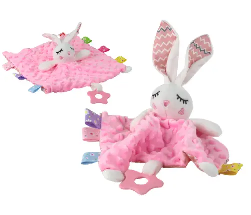 Bunny Plush Cuddly Toy Blanket Tubs Teether Rattle