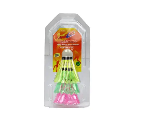 Set of Badminton Shuttlecocks 3pcs Classic Colorful