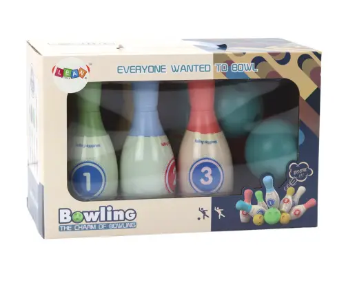 Arcade Game Set of 6 Colorful Bowling Pins