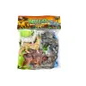 Set of 6 Wild Animal Figurines, Elephant, Lion, Rhinoceros