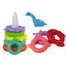 Giraffe Pyramid Puzzle 8 Rings Colorful 29cm x 14cm x 14cm Giraffe Pyramid Puzzle 8 Rings Colorful 29cm x 14cm x 14cm