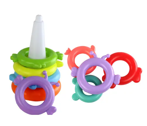 Pyramid Unicorn Puzzle 8 Circles Colorful 29cm x 14cm x 14cm Pyramid Unicorn Puzzle 8 Circles Colorful 29cm x 14cm x 14cm