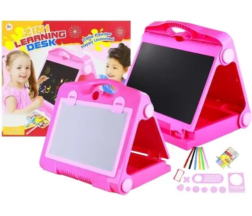 Foldable 2in1 Blackboard - Chalk & Marker