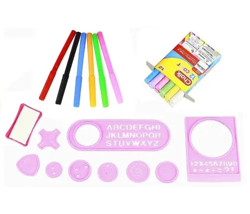 Foldable 2in1 Blackboard - Chalk & Marker