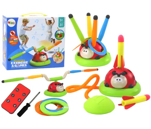 Biedronka 3in1 Sports Toy Jump Rope Throw to Target Launcher