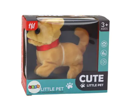 Plush Interactive Dog Animal Beige