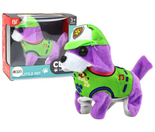 Dog Plush Interactive Animal Walks Barking Purple Dog Plush Interactive Animal Walks Barking Purple