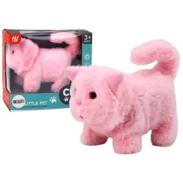 Plush Kitten Interactive Animal Walks and Meows Pink