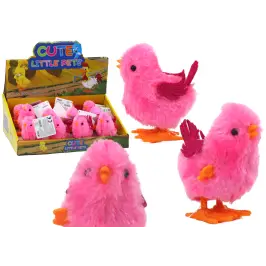 Jumping Chicken Toy Wind-Up Figurine Pink Jumping Chicken Toy Wind-Up Figurine Pink