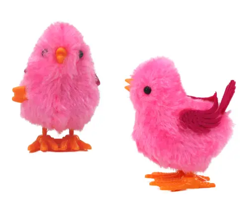 Jumping Chicken Toy Wind-Up Figurine Pink Jumping Chicken Toy Wind-Up Figurine Pink