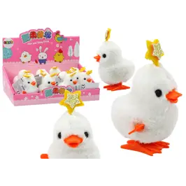 Chicken White Hen With Star White Clockwork Jumping