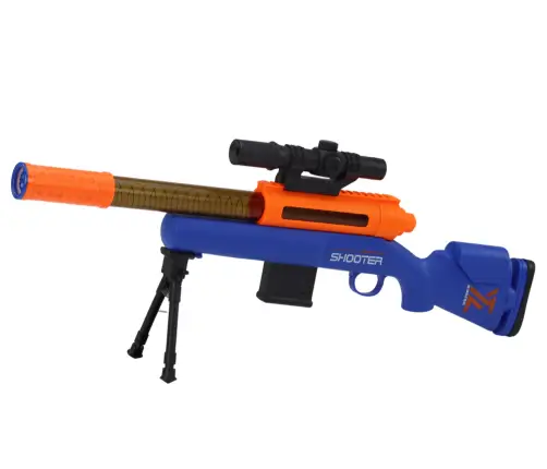 Large Rifle for Soft BBs, Telescope Stand, Blue